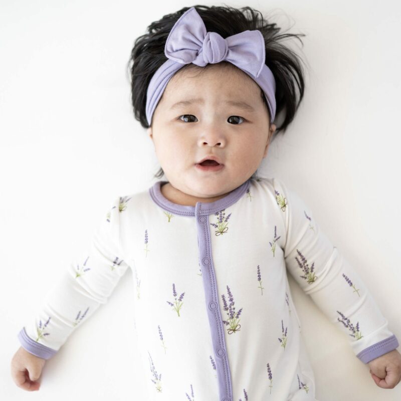 Snap Romper in Lavender