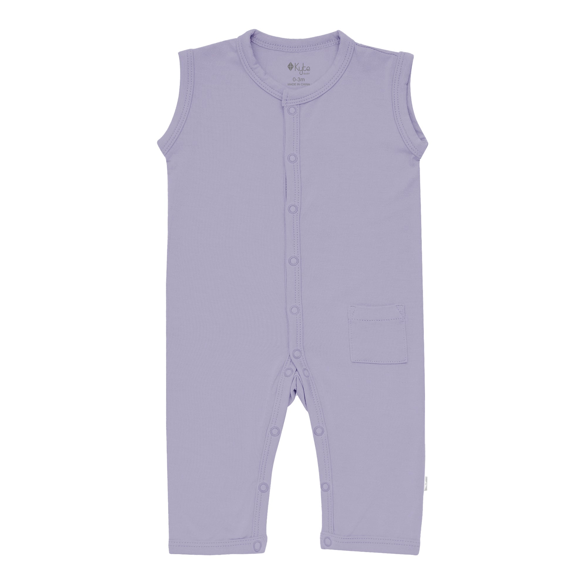 Kyte BABY Kyte BABY Sleeveless Romper in Taro