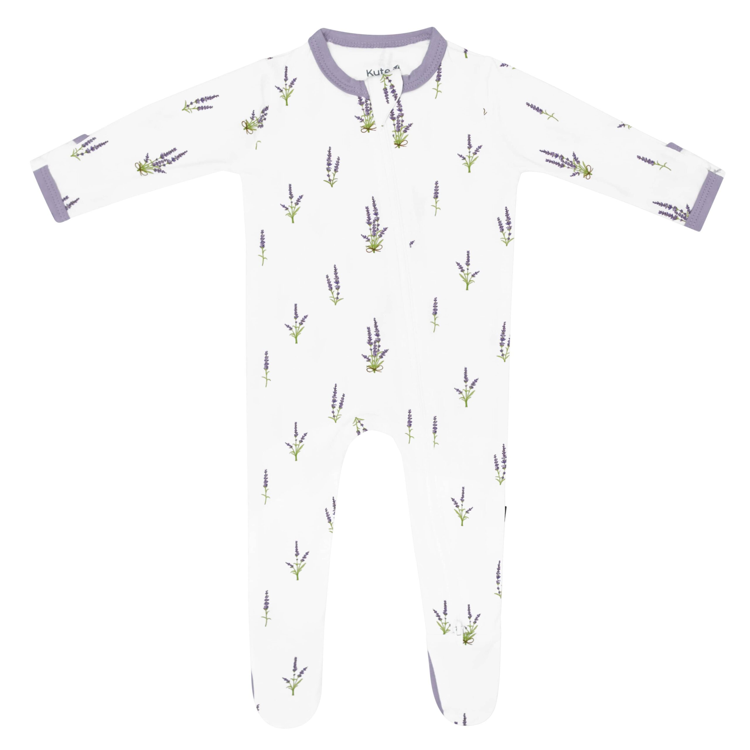 Kyte BABY Zippered Footie in Lavender Blossom