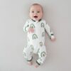 Zippered Romper in Hunter Rainbow  from Kyte BABY