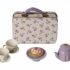 Maileg Afternoon Treat Tea Set Purple Madelaine for Mouse