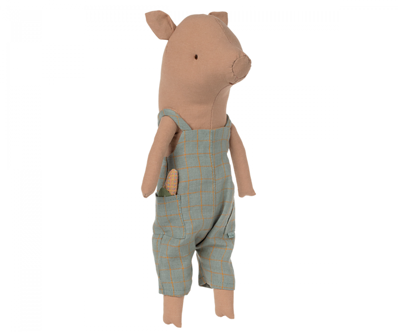Maileg Pig in Overalls