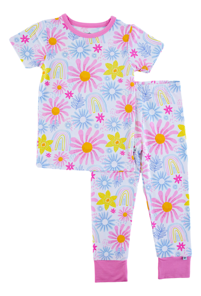 Delia Bamboo Viscose Short Sleeve Pajama Set