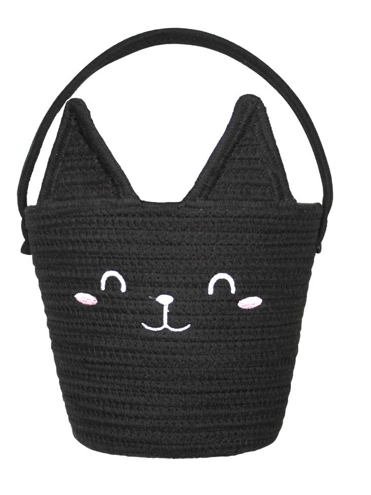 Emerson and Friends Cat Rope Halloween Basket