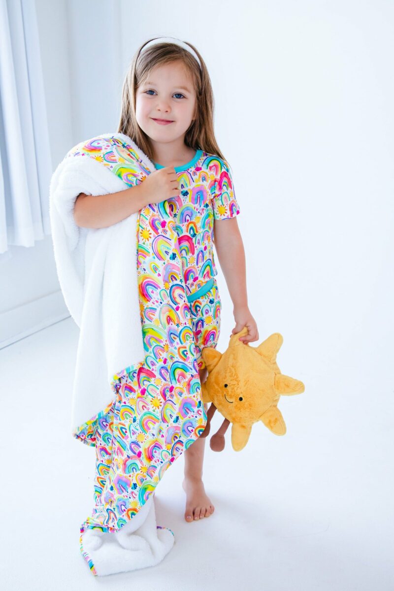 Miley Bamboo Viscose Plush Toddler Birdie Blanket from Birdie Bean