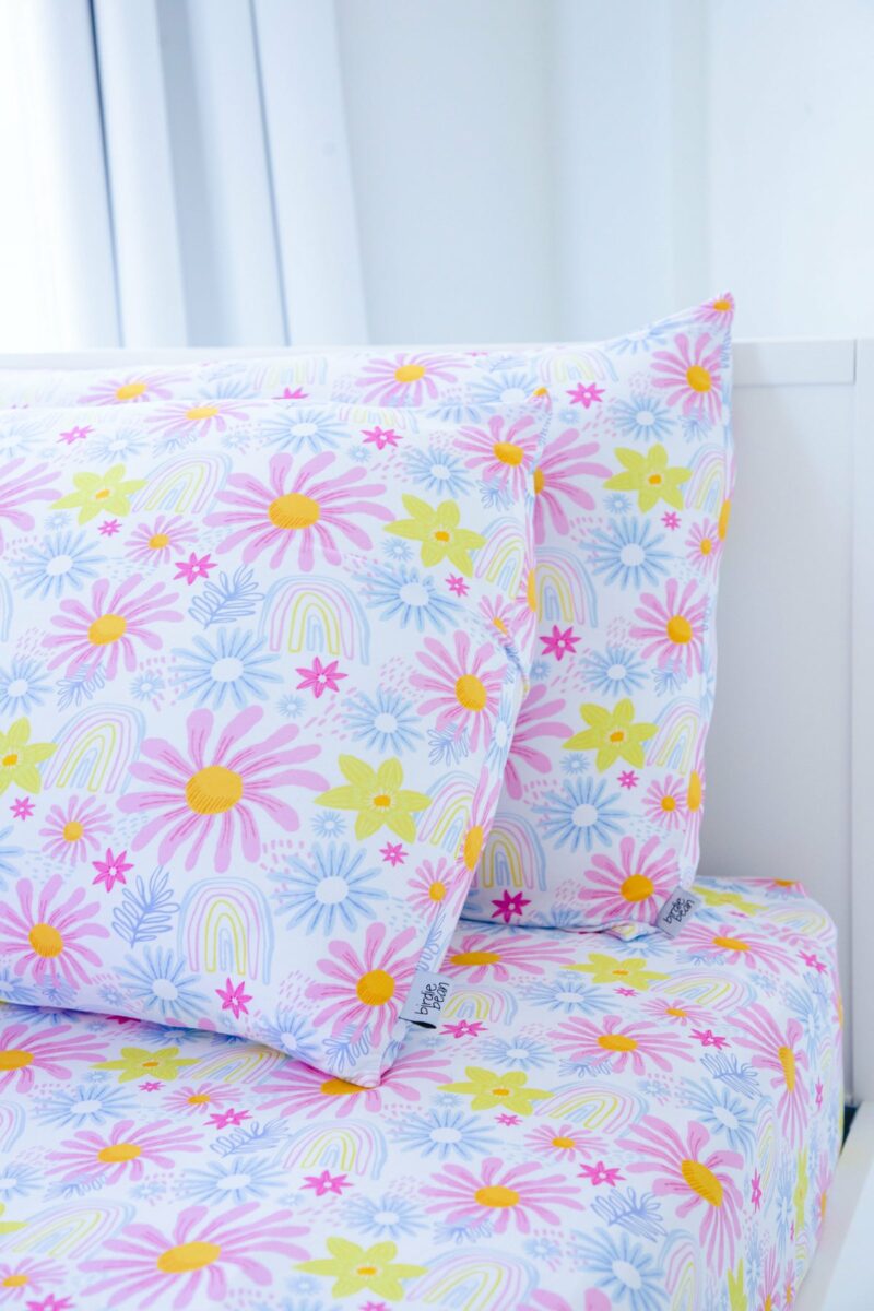 Delia Bamboo Viscose Zippered Pillowcase Set made by Birdie Bean Delia Bamboo Viscose Zippered Pillowcase Set made by Birdie Bean