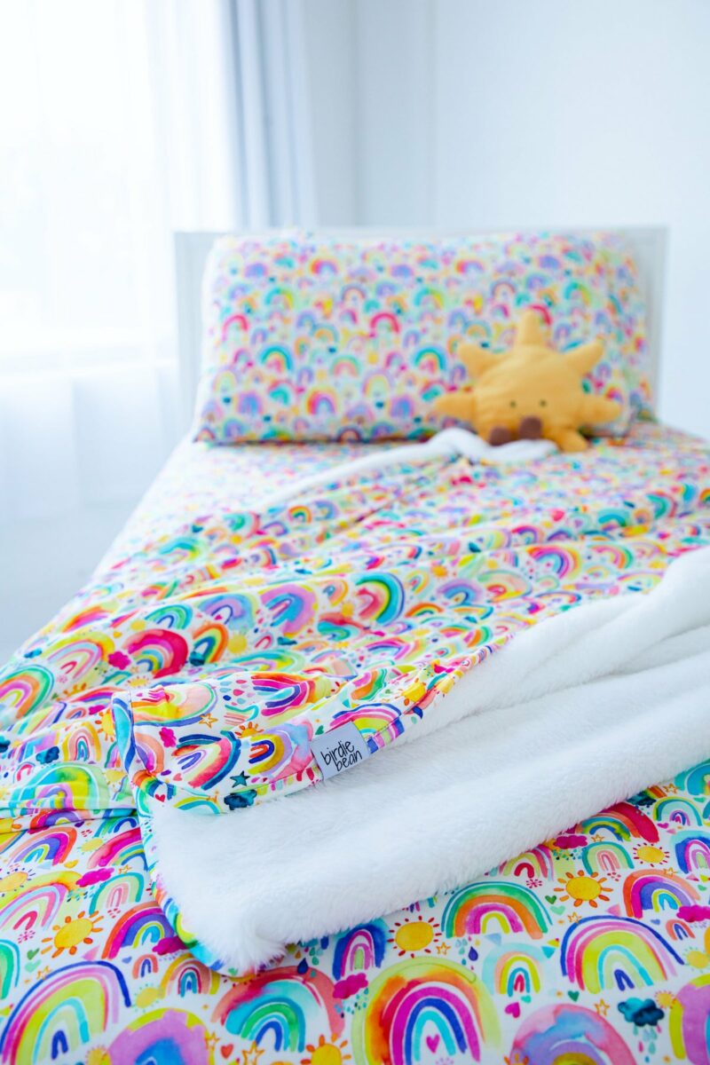 Miley Bamboo Viscose Plush Toddler Birdie Blanket made by Birdie Bean