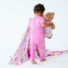 Delia Bamboo Viscose Ruffle Toddler Birdie Blanket from Birdie Bean