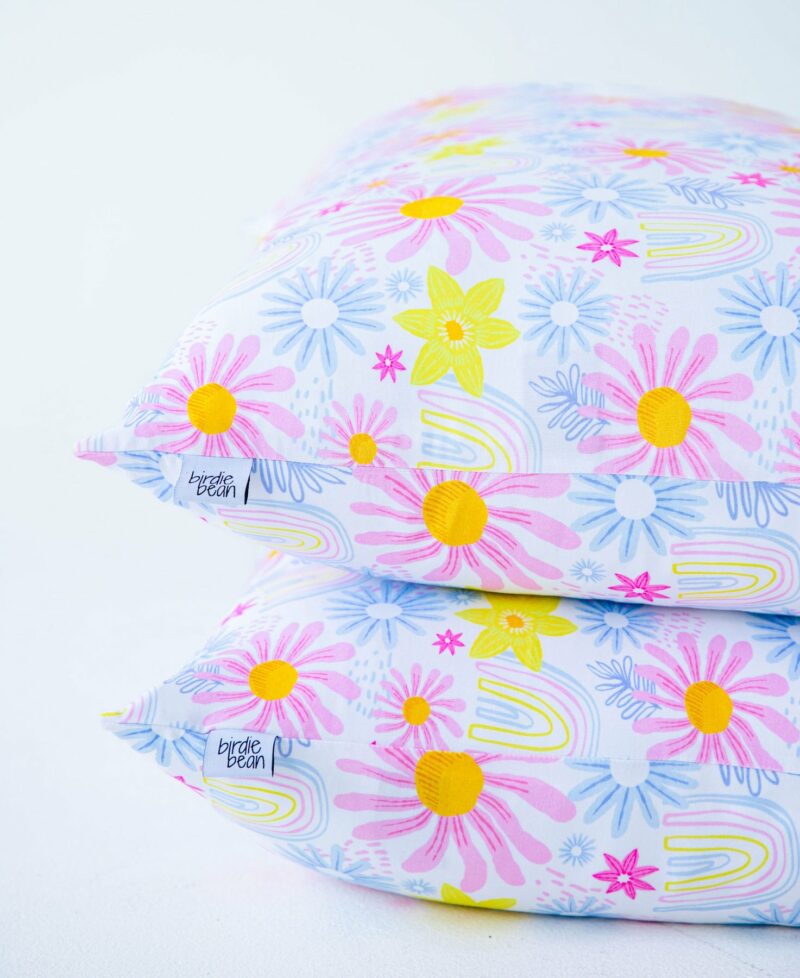 Birdie Bean Delia Bamboo Viscose Zippered Pillowcase Set Birdie Bean Delia Bamboo Viscose Zippered Pillowcase Set