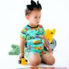 Robby Bamboo Viscose Short Sleeve and Shorts Pajamas from Birdie Bean