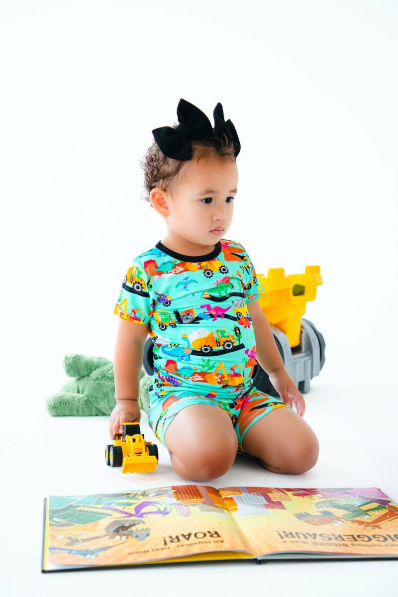 Robby Bamboo Viscose Short Sleeve and Shorts Pajamas from Birdie Bean