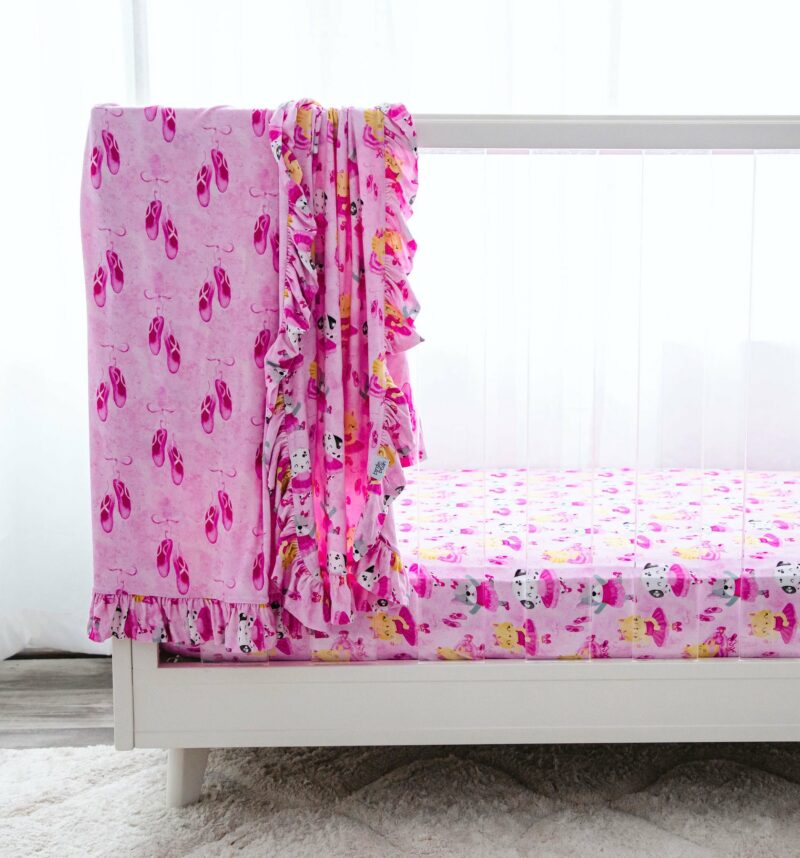 Cassie Bamboo Viscose Ruffle Birdie Blanket from Birdie Bean