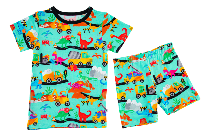 Robby Bamboo Viscose Short Sleeve and Shorts Pajamas available at Blossom