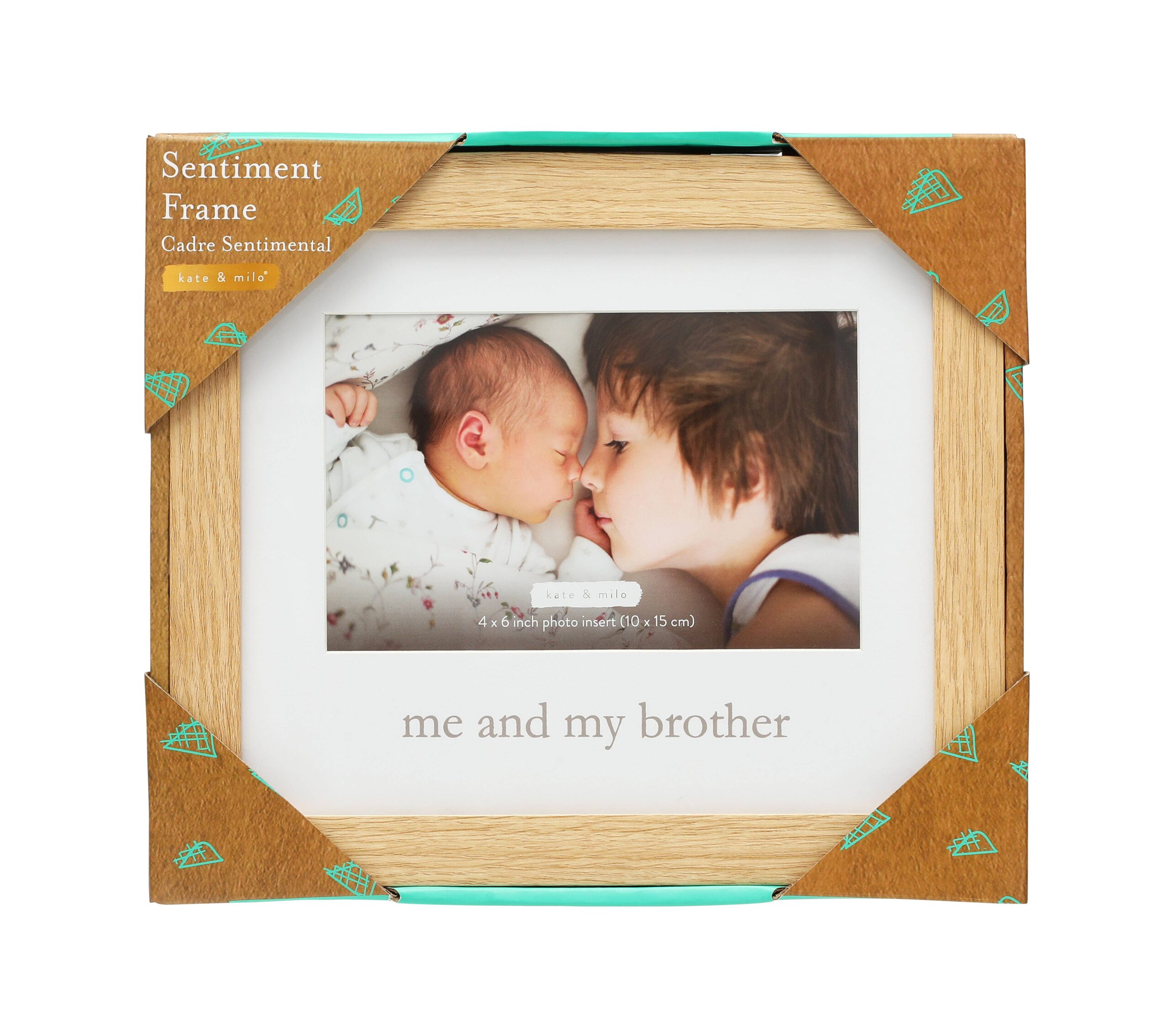 Kate & Milo Me & My Brother Picture Frame, Natural – Blossom