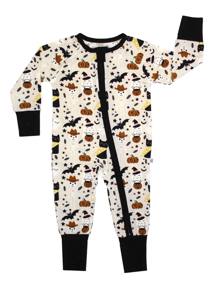 Emerson and Friends Spooky Cute Halloween Bamboo Viscose Convertible Footie