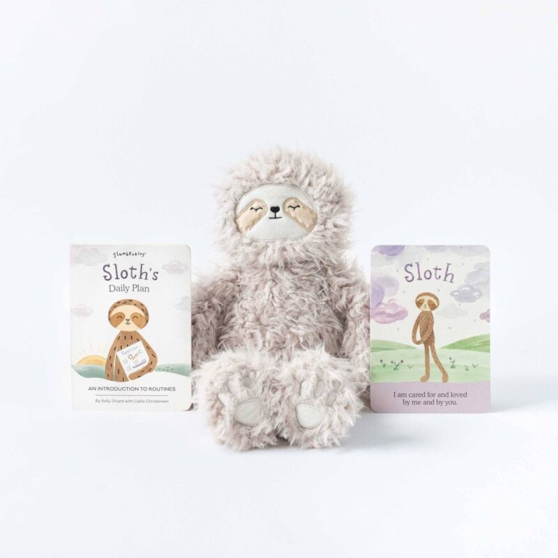 Slumberkins Inc. Back to School Sloth Stuffie + Introduction To Routines Book
