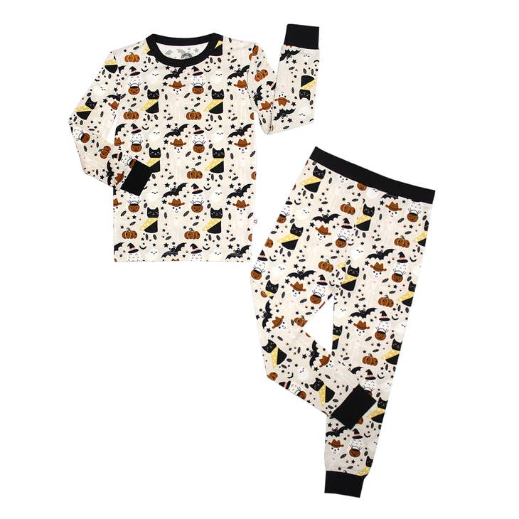 Spooky Cute Halloween Bamboo Viscose Pajama Set from Emerson and Friends