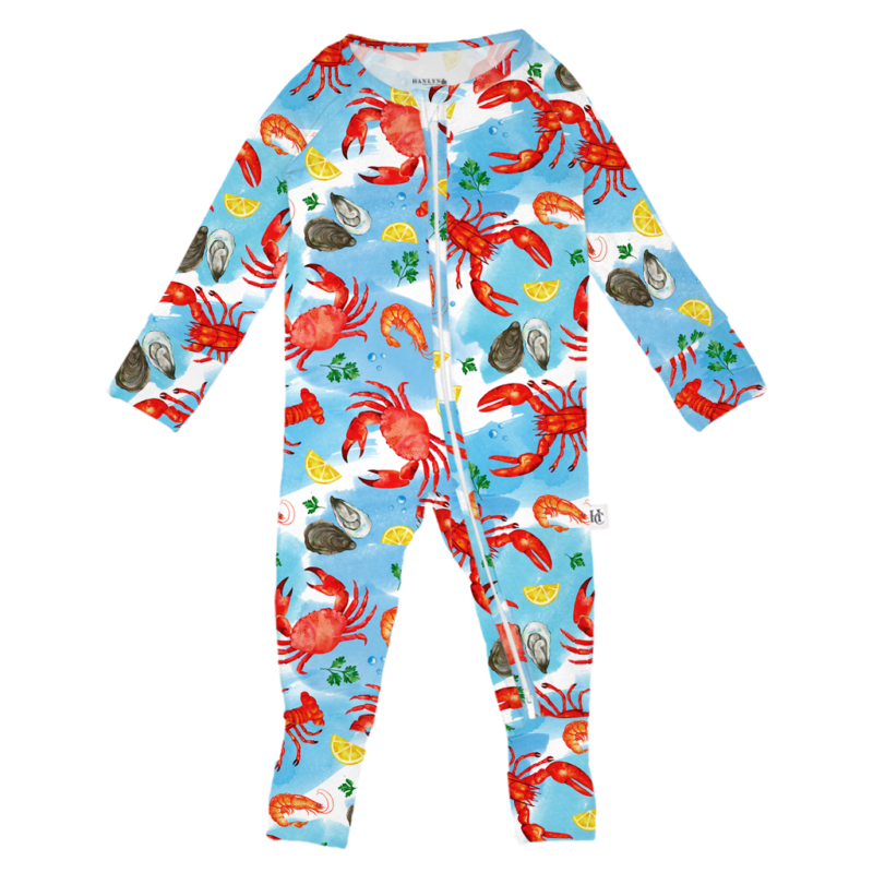 Be Crabby Bamboo Lyocell Rompsie from Hanlyn Collective
