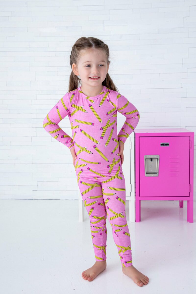 Grace Bamboo Viscose Two-Piece Pajama Set from Birdie Bean