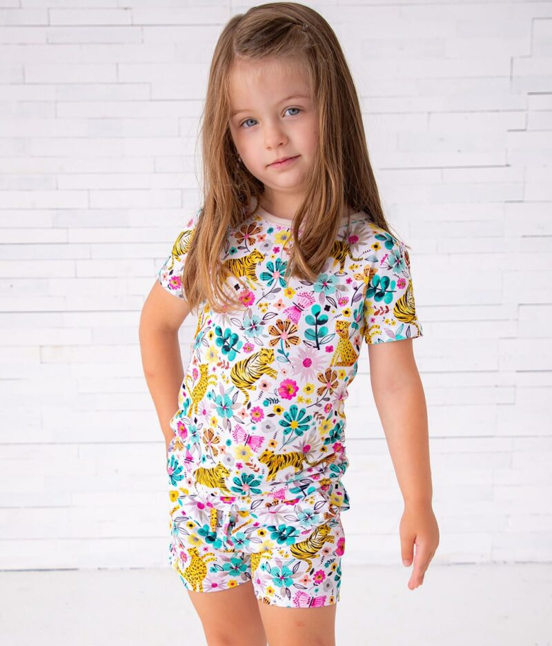 Ivy Bamboo Viscose Short Sleeve and Shorts Lounge Set from Birdie Bean