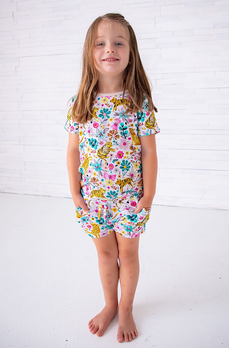 Birdie Bean Ivy Bamboo Viscose Short Sleeve and Shorts Lounge Set