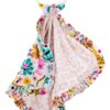Ivy & Zara Bamboo Viscose Ruffle Lovey With Silicone Teething Ring from Birdie Bean