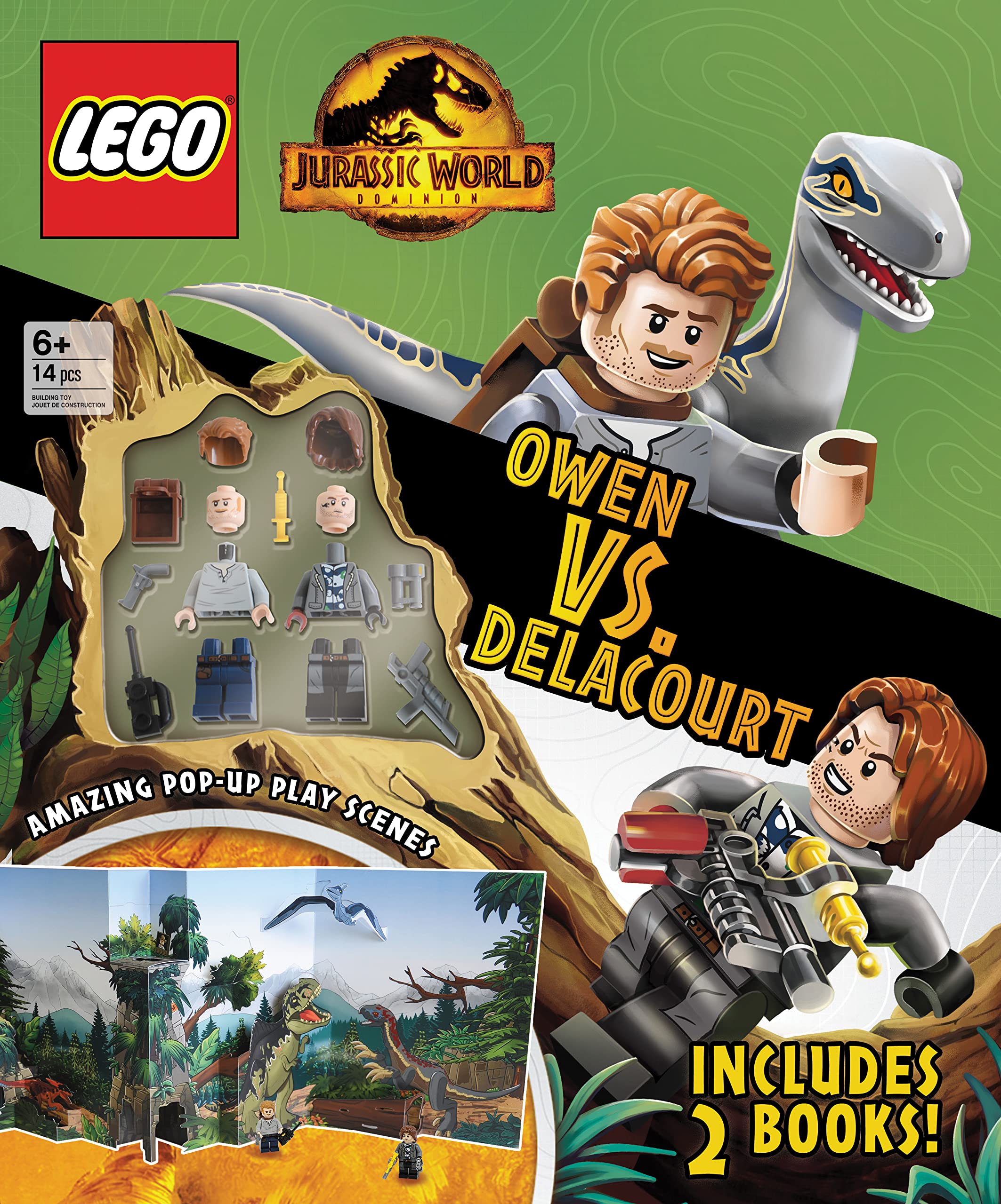 Sourcebooks LEGO Jurassic World Activity Landscape Box Hardcover Book Set