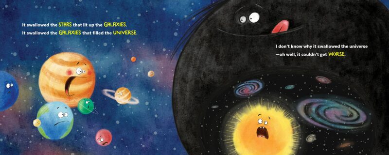 Sourcebooks There Was a Black Hole That Swallowed the Universe Paperback Book