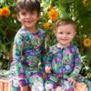 Succulents Bamboo Viscose Two-Piece Pajama Set