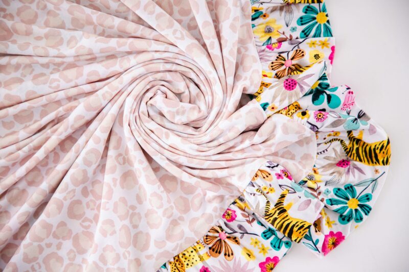 Birdie Bean Ivy & Zara Bamboo Viscose Ruffle Birdie Blanket