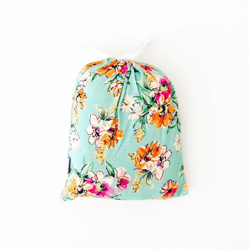 Flower Child Bamboo Viscose Crib Sheet made by Dreamiere