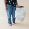 Car Seat Cover in Small Khaki Magnolia from Kyte BABY