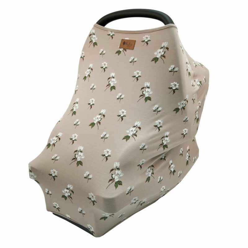 Kyte BABY Car Seat Cover in Small Khaki Magnolia