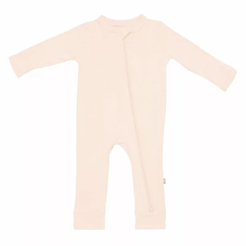 Kyte BABY Zippered Romper in Porcelain