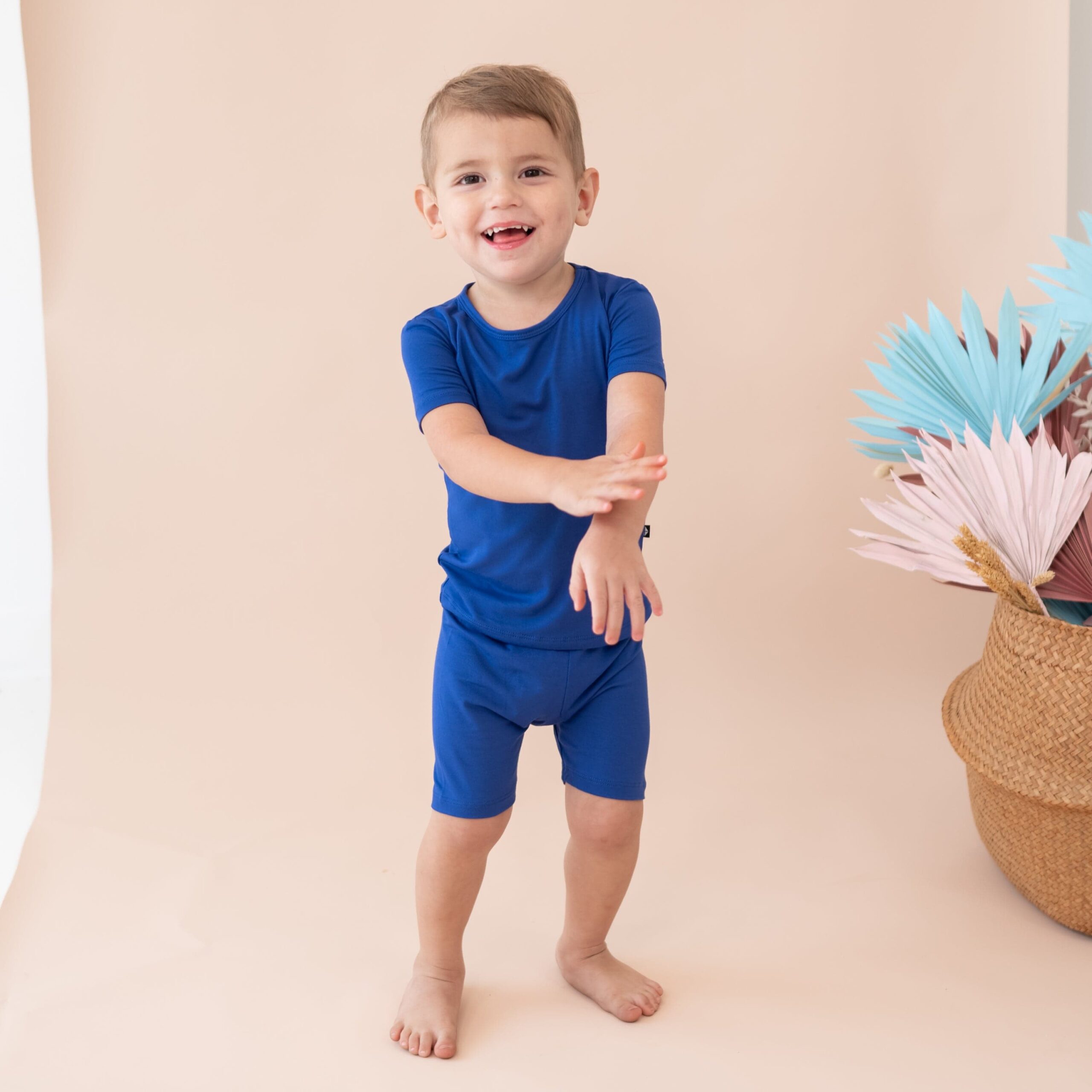 Kyte BABY Short Sleeve Toddler Pajama Set in Royal 
