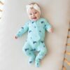 Kyte BABY Zippered Footie in Eagle Ray 