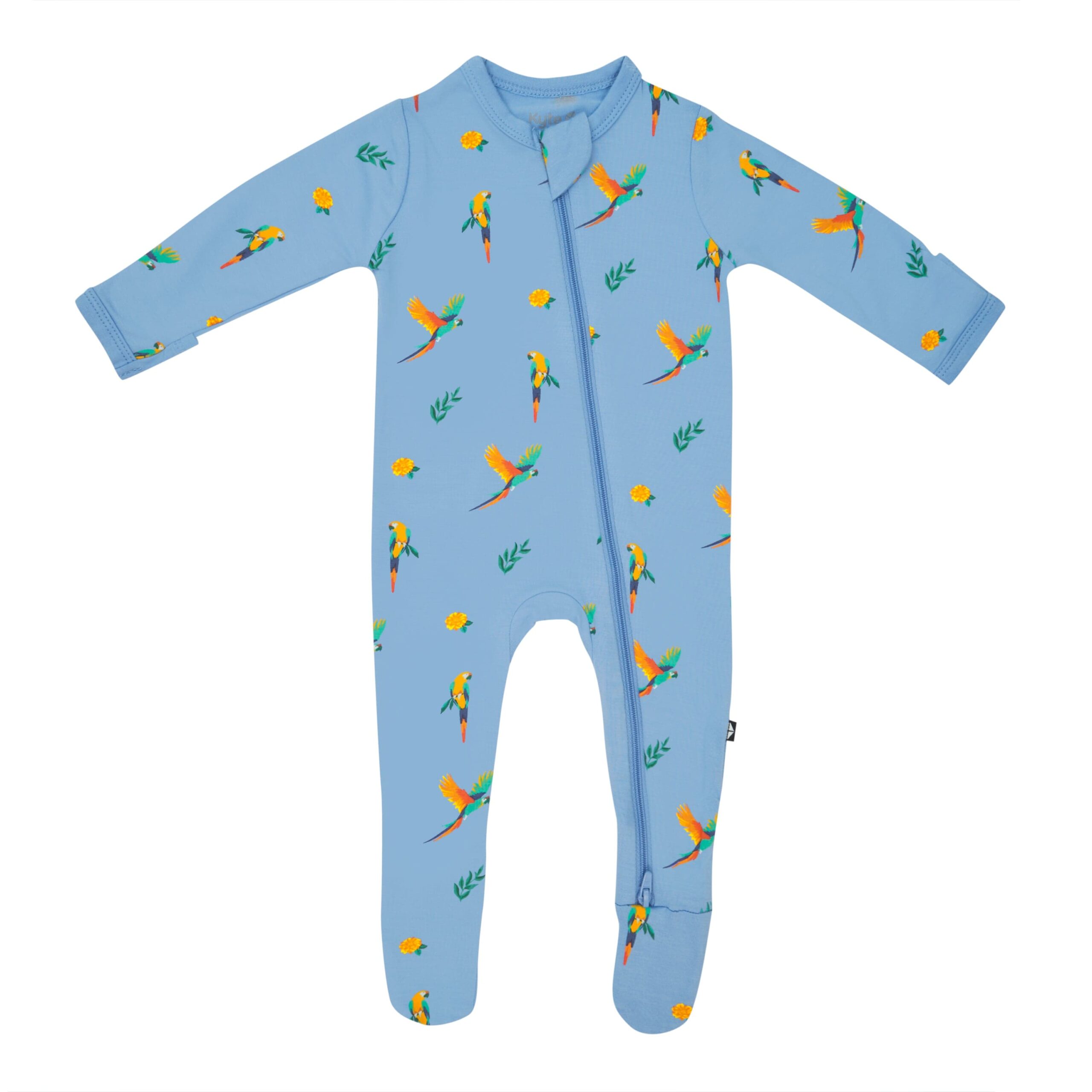 Kyte BABY Zippered Footie in Macaw 