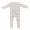 Zippered Footie in Oat Leopard  from Kyte BABY