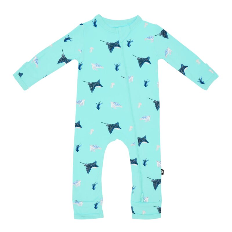 Kyte BABY Zippered Romper in Eagle Ray 