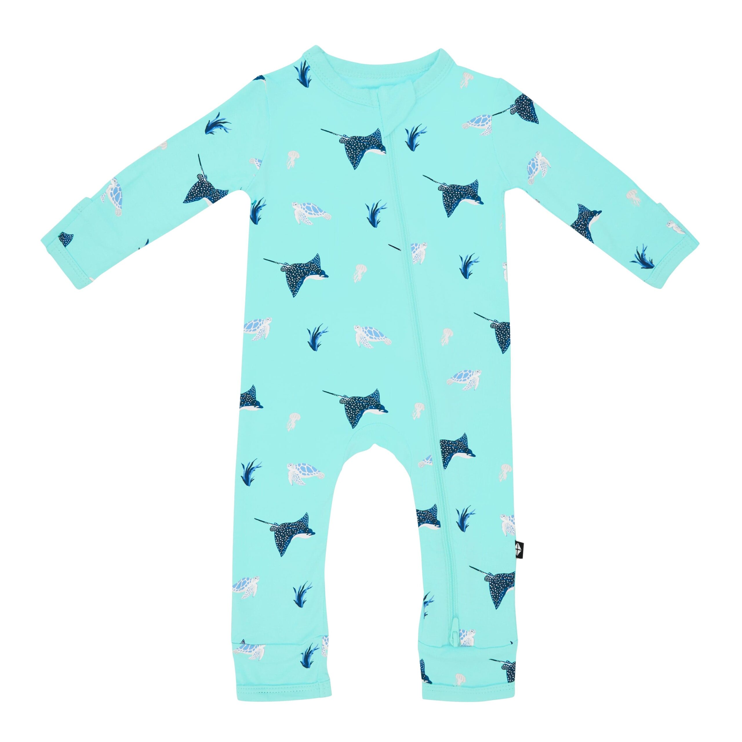 Kyte BABY Zippered Romper in Eagle Ray 