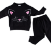 Birdie Bean Black Cat Bamboo Viscose Crewneck Set Halloween