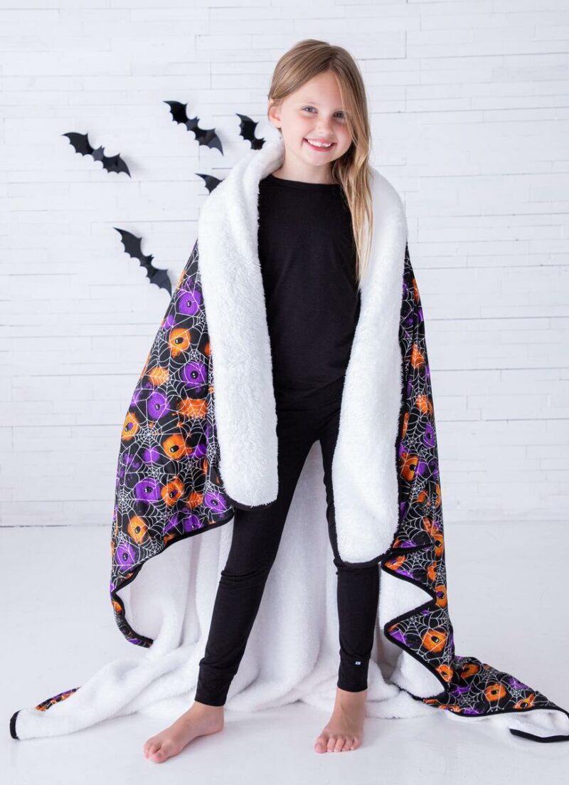 Birdie Bean Gomez Glow-In-The-Dark Plush Throw Blanket part of our Halloween collection