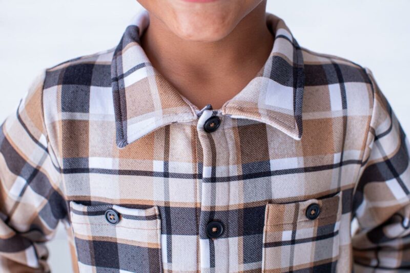 Brown Plaid Flannel available at Blossom