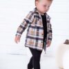 Birdie Bean Brown Plaid Flannel