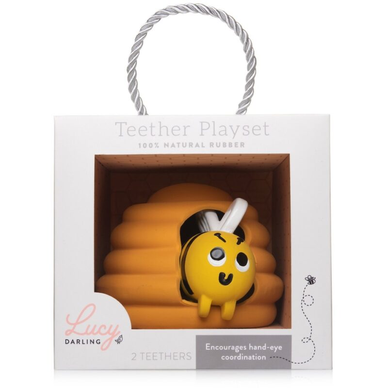 Honey Bee Teether Playset from Lucy Darling