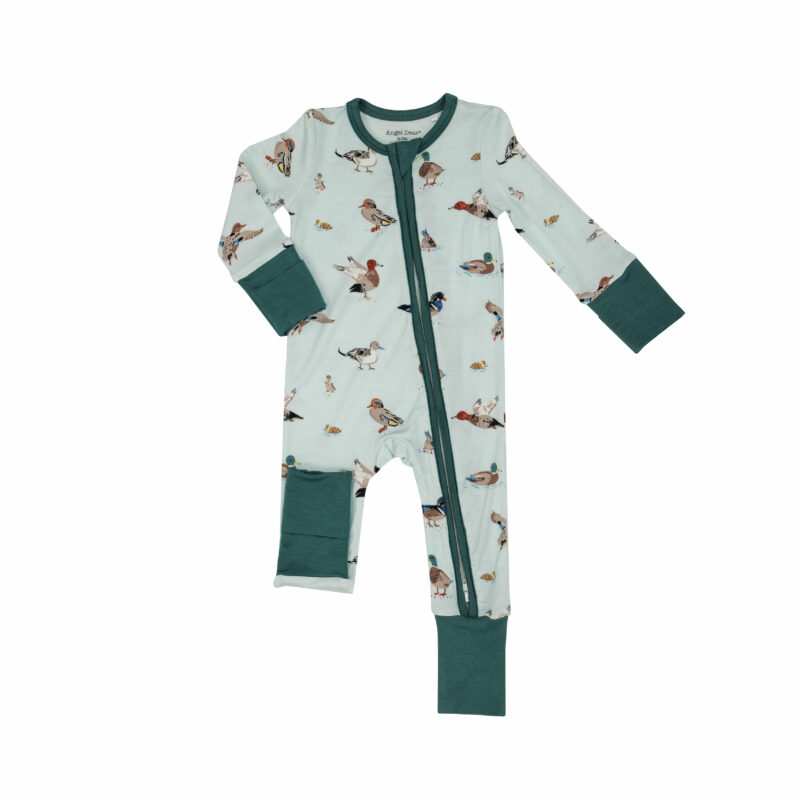 Angel Dear Ducks Bamboo Viscose Zipper Romper