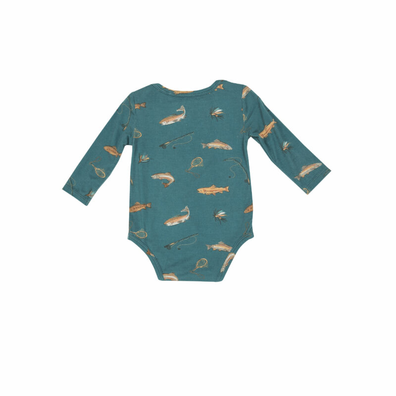 Trout Bamboo Viscose Bodysuit from Angel Dear