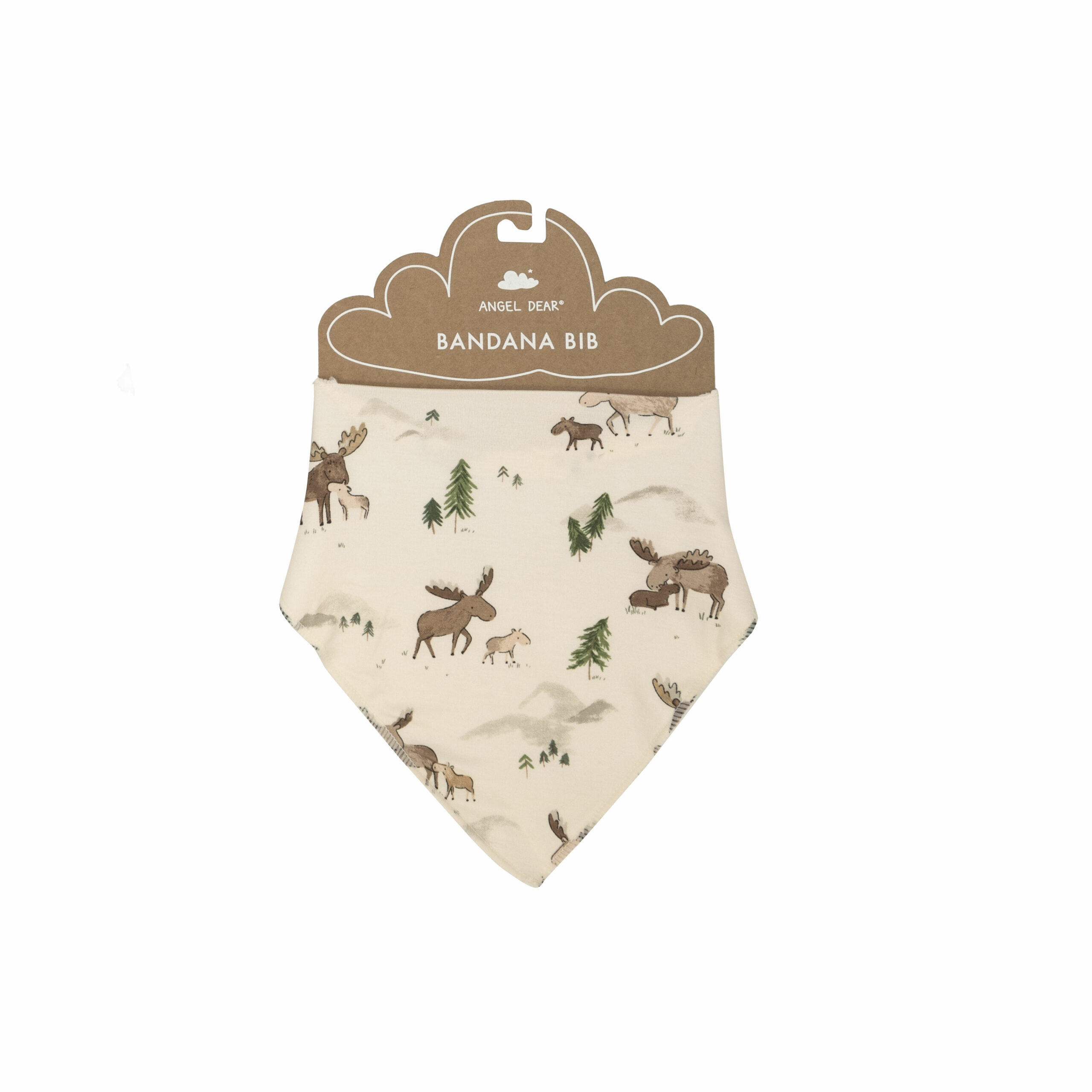 Angel Dear Moose Family Bandana Bib Blossom