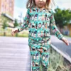 Muse Threads Trick or Treat Gnomes Bamboo Viscose Pajama Set