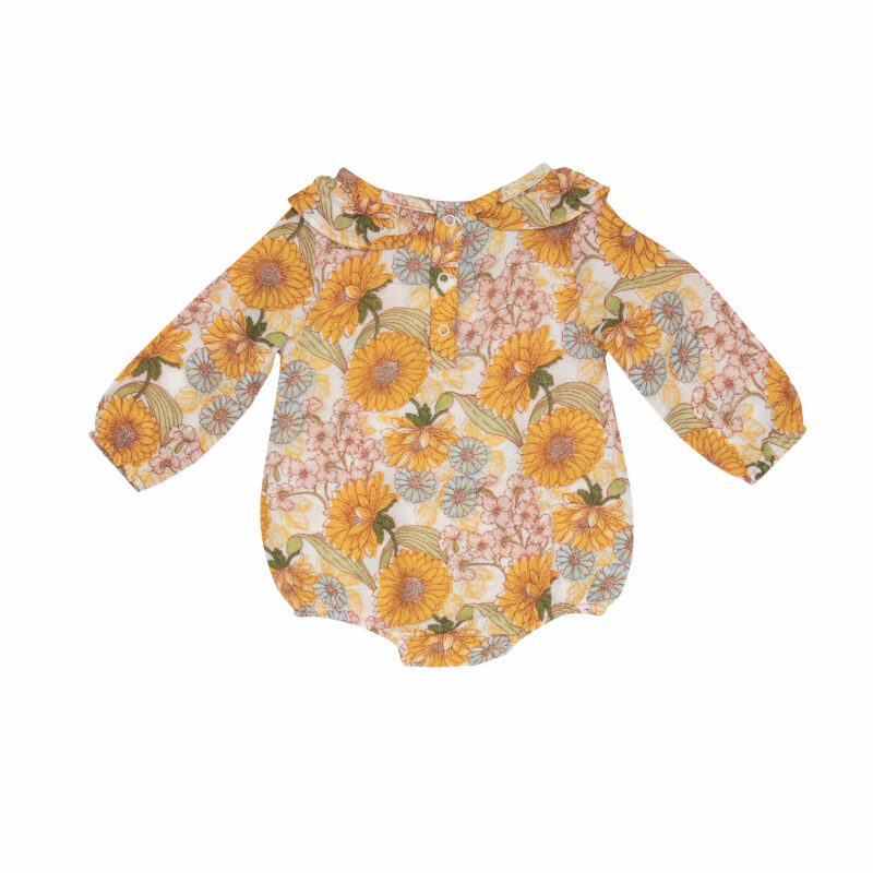 Sunflower Child Ruffle Collar Bubble from Angel Dear